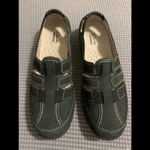 Clarks Womens Haley Stork Slip-On Shoe Closed